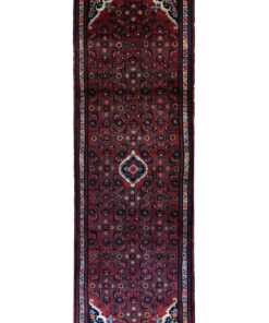 Tappeto Online 18 Passatoia Hamadan bordeaux 302 x 90cm - 0765